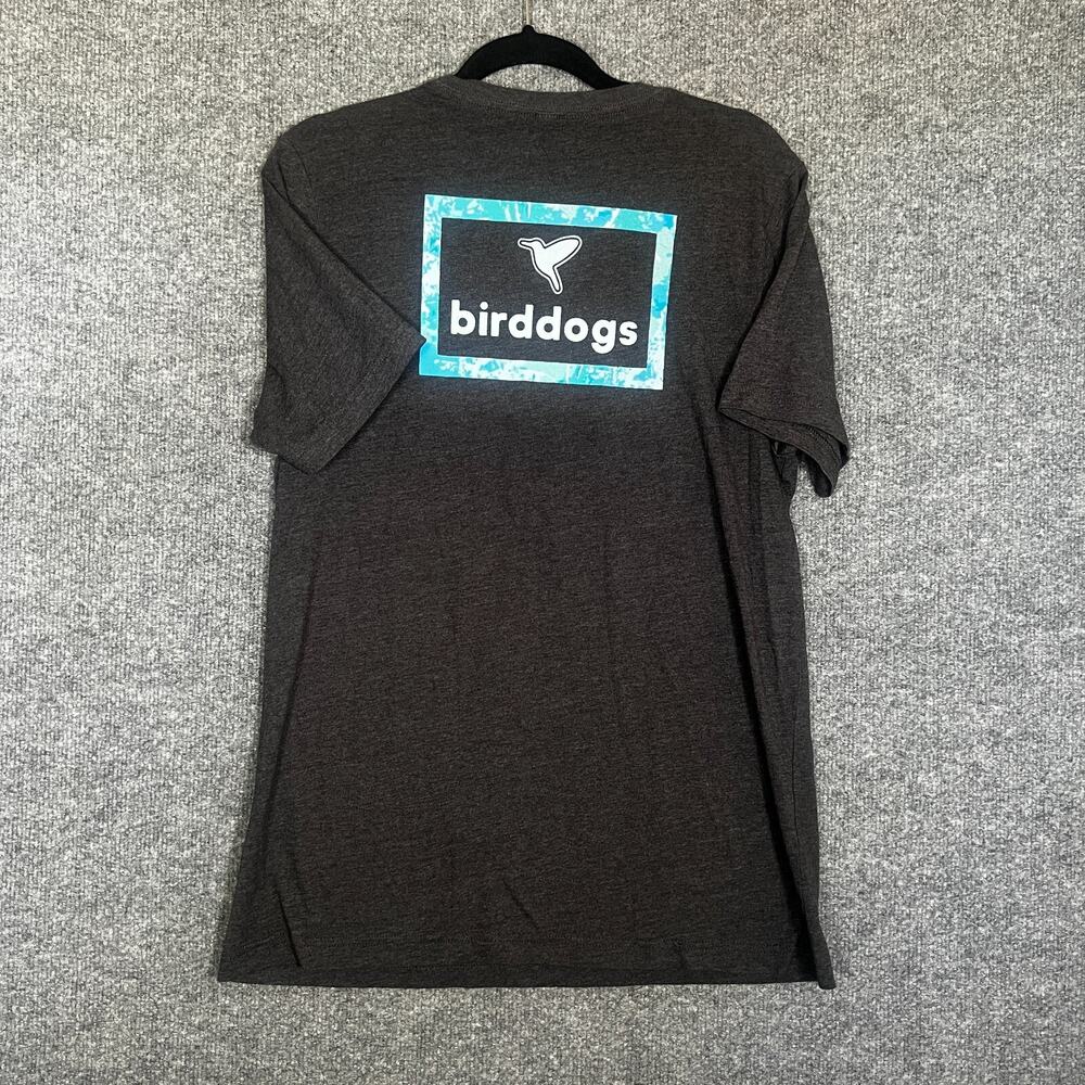 Birddogs Shirt Mens Large Gray Tshirt Short Sleeve Crewneck Casual‎ Stretch